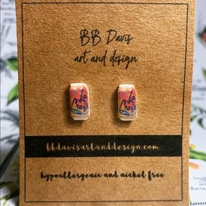 La Croix Stud Earrings